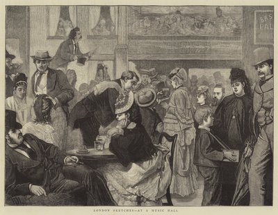 London Sketches w Music Hall autorstwa James Dromgole Linton