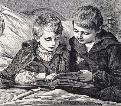ilustracja przedstawiająca braci autorstwa James Dromgole Linton