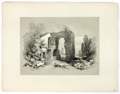 Aliscamps, W. Arles, z Picturesque Selections autorstwa James Duffield Harding