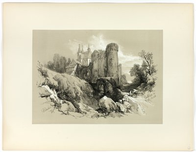 Beilstein nad Mozelą, z Picturesque Selections autorstwa James Duffield Harding