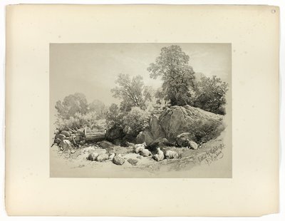 Bettws, N. Walia, z Picturesque Selections autorstwa James Duffield Harding