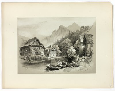 Brunnen, z Picturesque Selections autorstwa James Duffield Harding