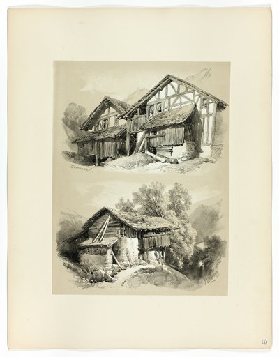 Brunnen, z Picturesque Selections autorstwa James Duffield Harding