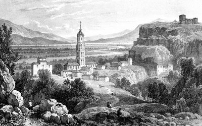 Fraga, Hiszpania, 1823. autorstwa James Duffield Harding