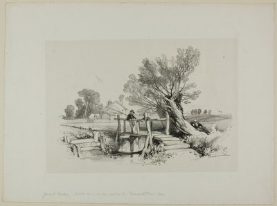 Krajobraz z chłopcem na ryby autorstwa James Duffield Harding