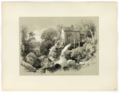 Pandy Mill, z Picturesque Selections autorstwa James Duffield Harding