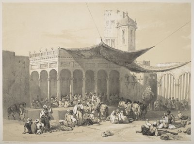 Punjabi: Sikhijscy żołnierze otrzymujący wynagrodzenie w Royal Durbar, Lahore autorstwa James Duffield Harding