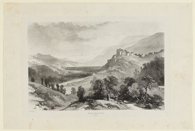 Pontcharra, zamek Bayard autorstwa James Duffield Harding