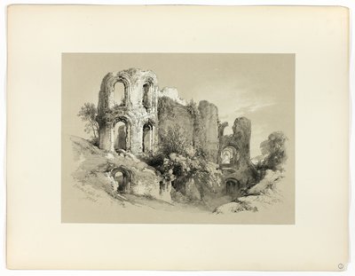 Łaźnie rzymskie w Treves, z Picturesque Selections autorstwa James Duffield Harding