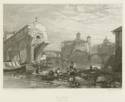 Rzym, Ponte Rotti autorstwa James Duffield Harding