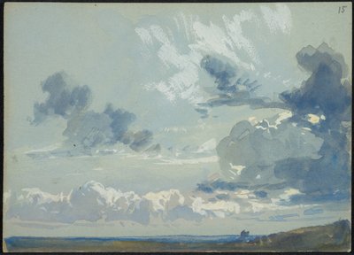 Studium nieba z horyzontem (recto) autorstwa James Duffield Harding