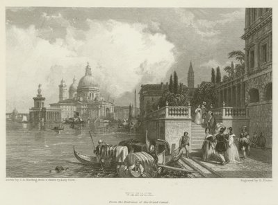 Wenecja, od wejścia na Canal Grande autorstwa James Duffield Harding
