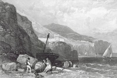 Vico, Zatoka Neapolitańska, Włochy (rycina) autorstwa James Duffield Harding