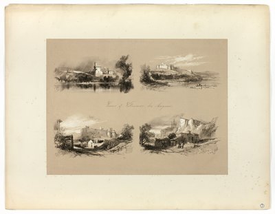 Widoki Villeneuve les Avignon, z Picturesque Selections autorstwa James Duffield Harding