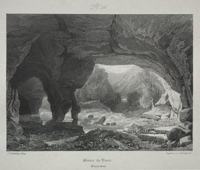 Malownicze i romantyczne podróże po starożytnej Francji. Franche-Comté: Źródło Lison autorstwa James Duffield Harding