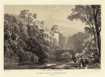 Zamek Warwick (litotinta) autorstwa James Duffield Harding