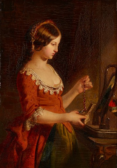 The Jewel Casket (olej na pokładzie) autorstwa James Eckford Lauder