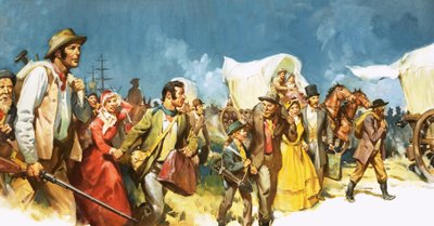 Poszukiwacze złota napływają do RPA autorstwa James Edwin McConnell
