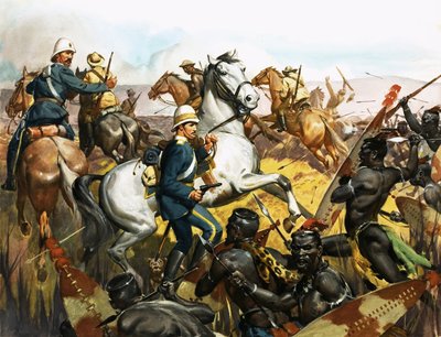 Ludwik Napoleon, książę cesarski, wkrótce zabity przez Zulusów autorstwa James Edwin McConnell