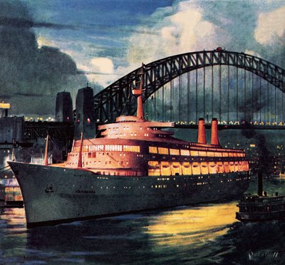 SS Canberra autorstwa James Edwin McConnell