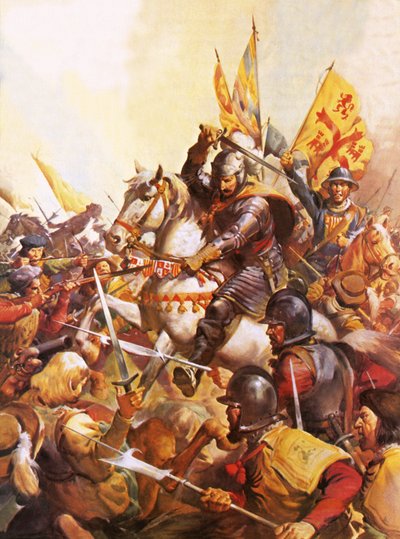 Wallenstein w bitwie pod Lutzen autorstwa James Edwin McConnell