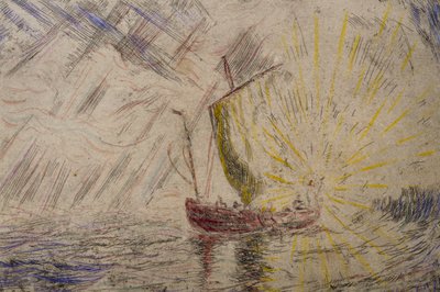 Chrystus ucisza burzę autorstwa James Ensor