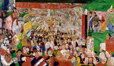 Triumfalny wjazd Chrystusa do Brukseli autorstwa James Ensor