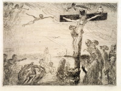 Chrystus dręczony przez diabły autorstwa James Ensor
