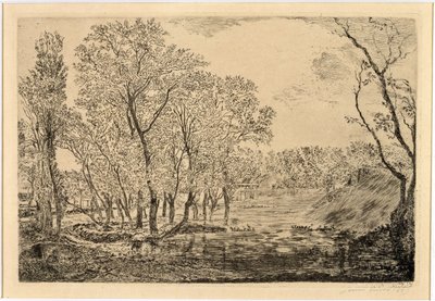 Staw z topolami autorstwa James Ensor