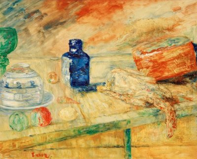 Niebieska butelka autorstwa James Sidney Ensor