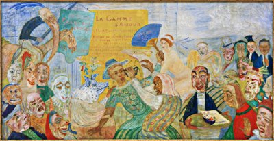 Zdarta maska autorstwa James Sidney Ensor