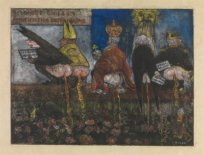 Doktrynalne pożywienie autorstwa James Ensor
