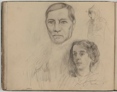 Ojciec (?) i matka Ensora autorstwa James Ensor