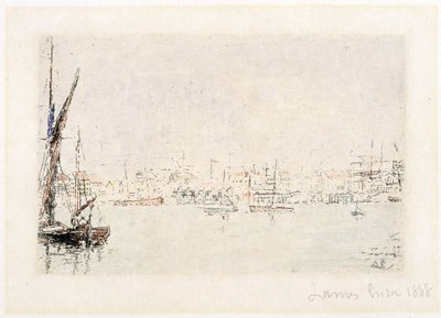 Widok na port w Ostendzie autorstwa James Ensor