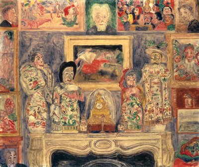 Wnętrze z trzema portretami autorstwa James Ensor