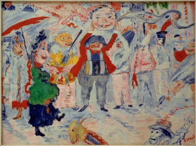 Karnawał we Flandrii autorstwa James Sidney Ensor