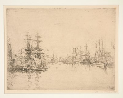 Główny dok, Ostenda (Główny dok, Ostenda) autorstwa James Ensor