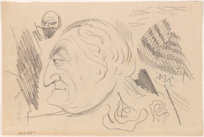 Mężczyzna z profilu autorstwa James Ensor