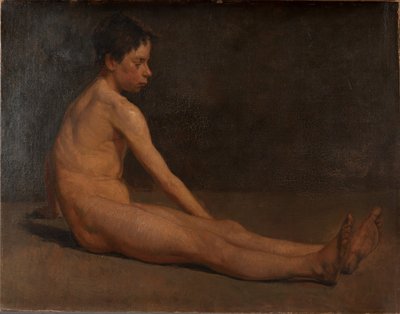Nagi chłopiec autorstwa James Ensor
