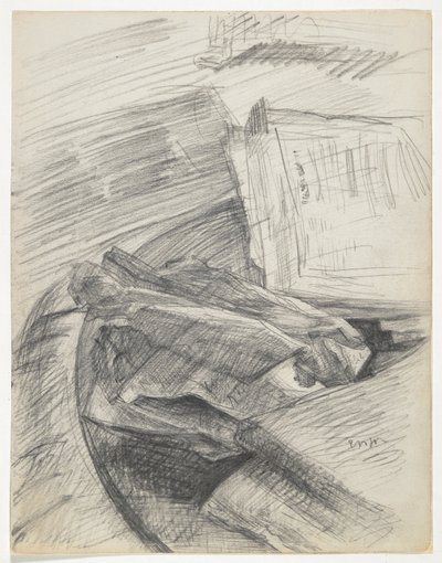 Papiery i książki ułożone na stole autorstwa James Ensor