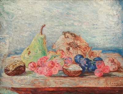 Gruszki, winogrona, orzechy; Poires, rodzynki, noix autorstwa James Ensor