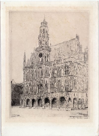 Ratusz w Oudenaarde autorstwa James Ensor