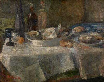 Martwa natura z ostrygami autorstwa James Ensor