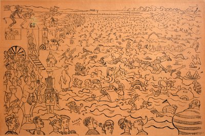 Kąpiel w Ostendzie autorstwa James Ensor