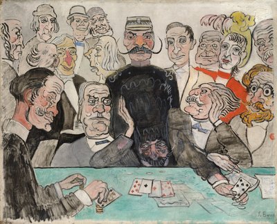 Hazardziści; Gracze autorstwa James Ensor
