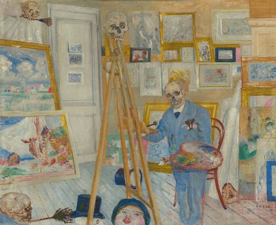 Malarz szkieletów autorstwa James Ensor