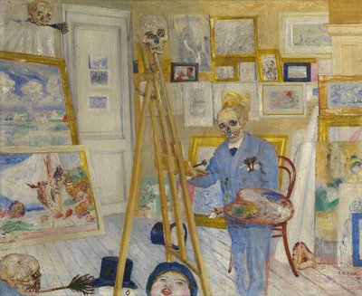 Malarz szkieletów, 1896. autorstwa James Ensor
