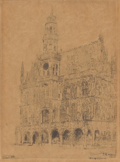 Ratusz w Oudenaarde autorstwa James Ensor