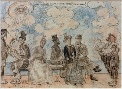 Plaga na dole, plaga na górze, plaga wszędzie autorstwa James Sidney Ensor