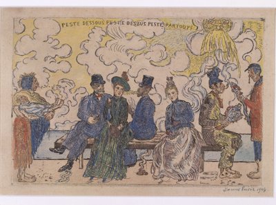 Zniszczenie na dole, zniszczenie na górze, zniszczenie wszędzie autorstwa James Ensor